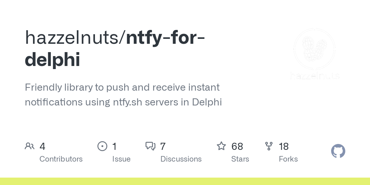 ntfy for delphi