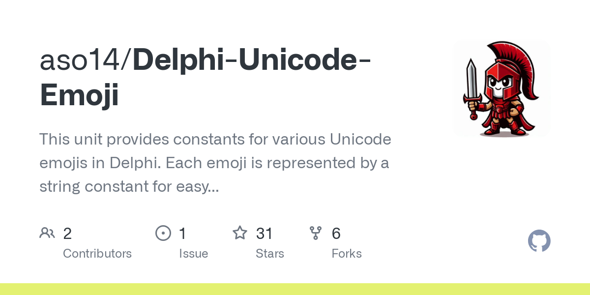 Delphi Unicode Emoji