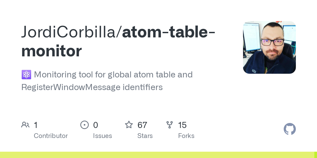 atom table monitor