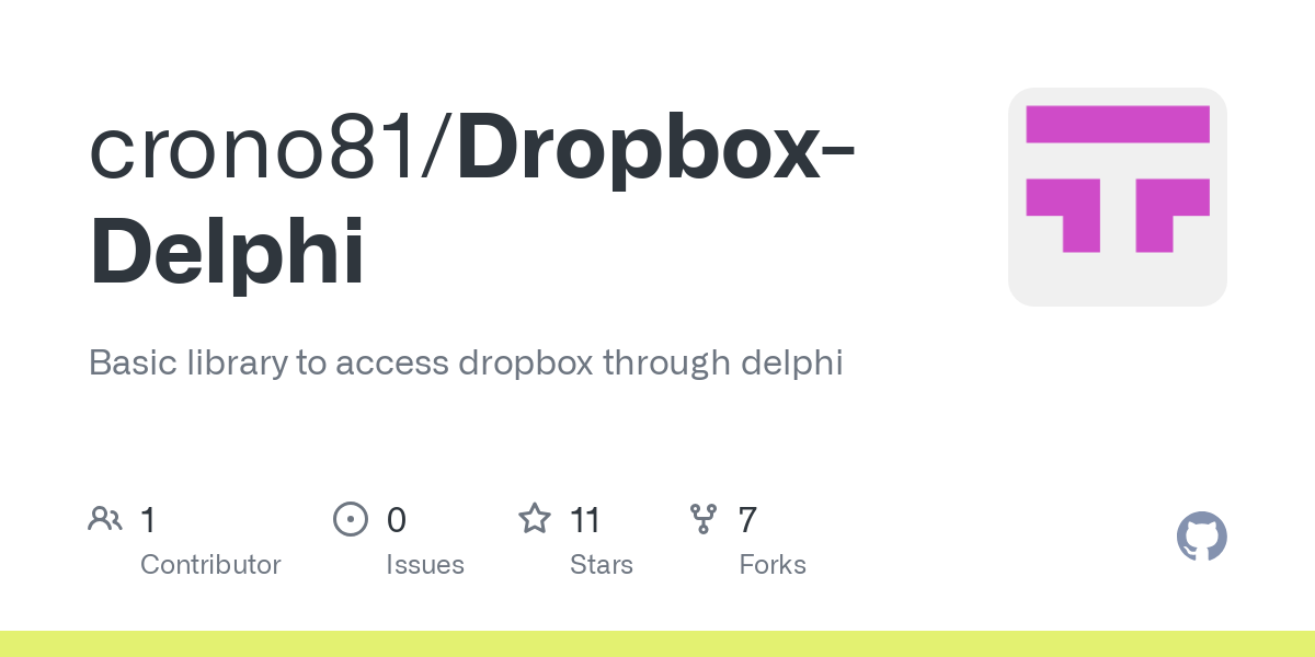 Dropbox Delphi