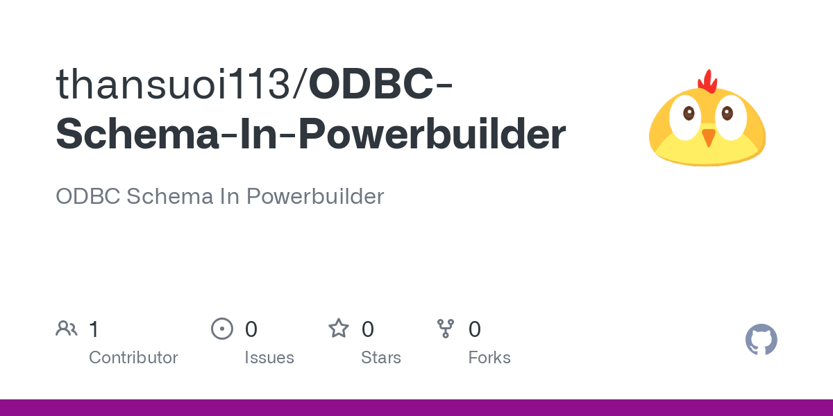 ODBC Schema In Powerbuilder