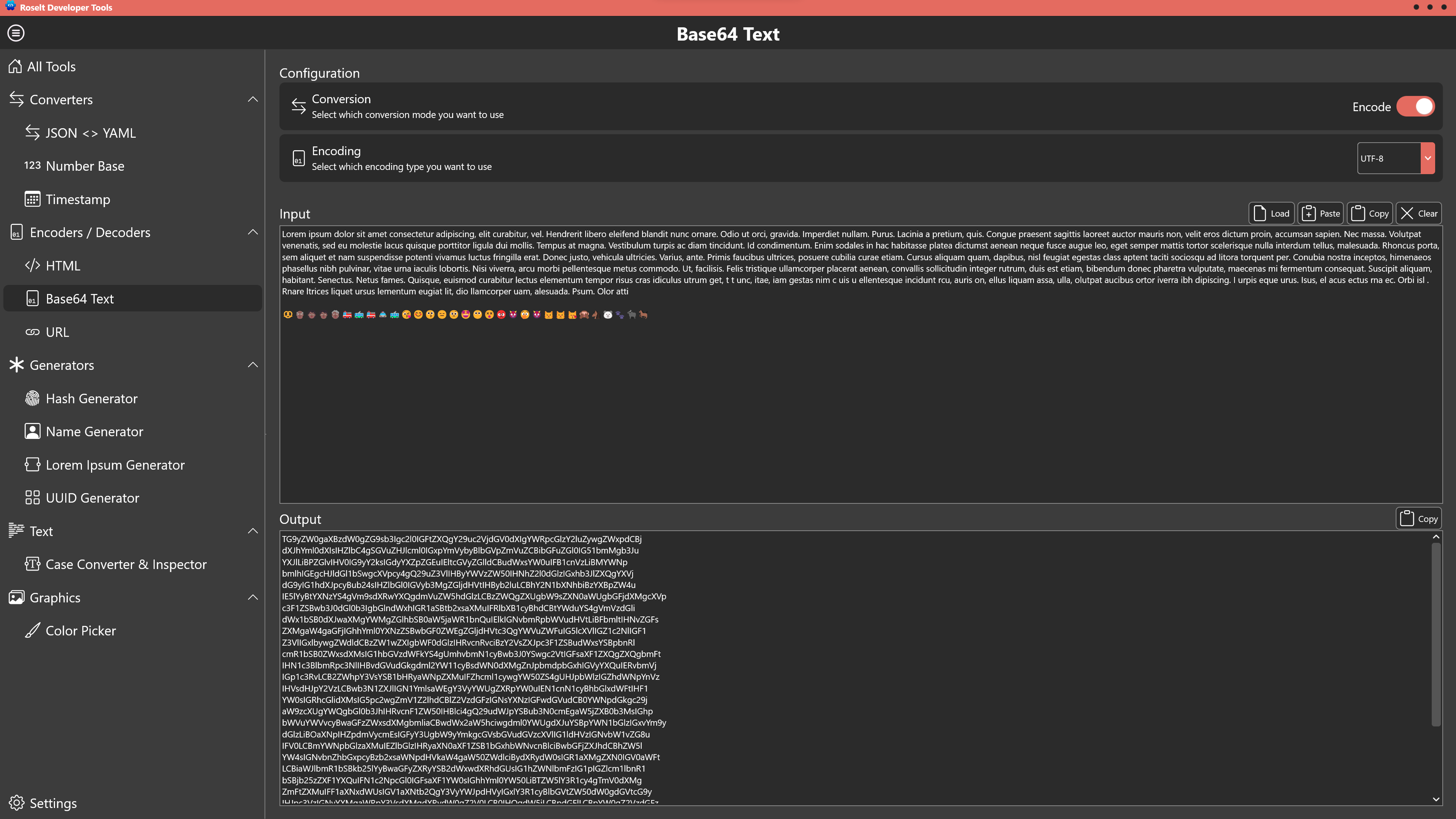 Base64 Text Encoder Decoder