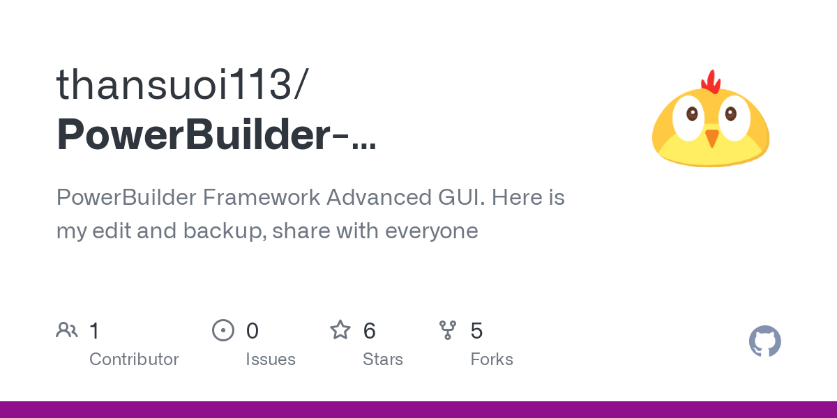 PowerBuilder Framework Advanced GUI