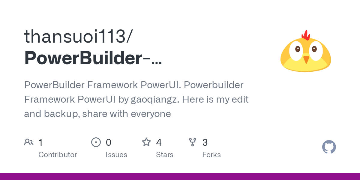 PowerBuilder Framework PowerUI