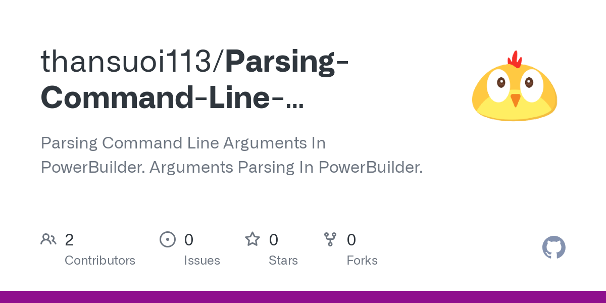 Parsing Command Line Arguments In PowerBuilder