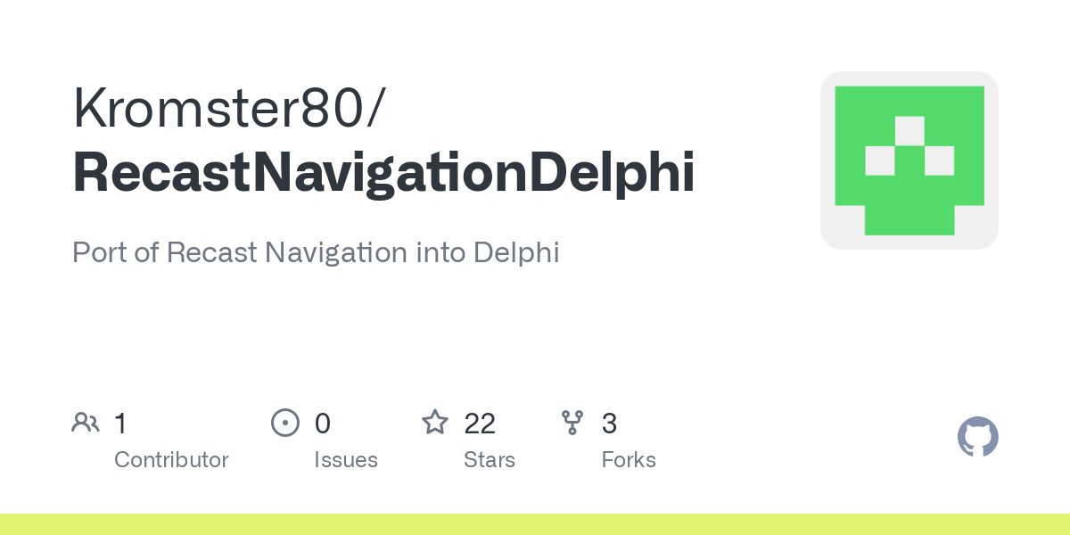 RecastNavigationDelphi