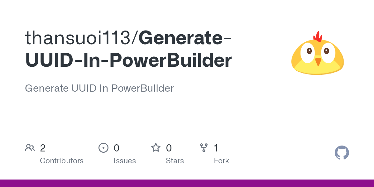 Generate UUID In PowerBuilder