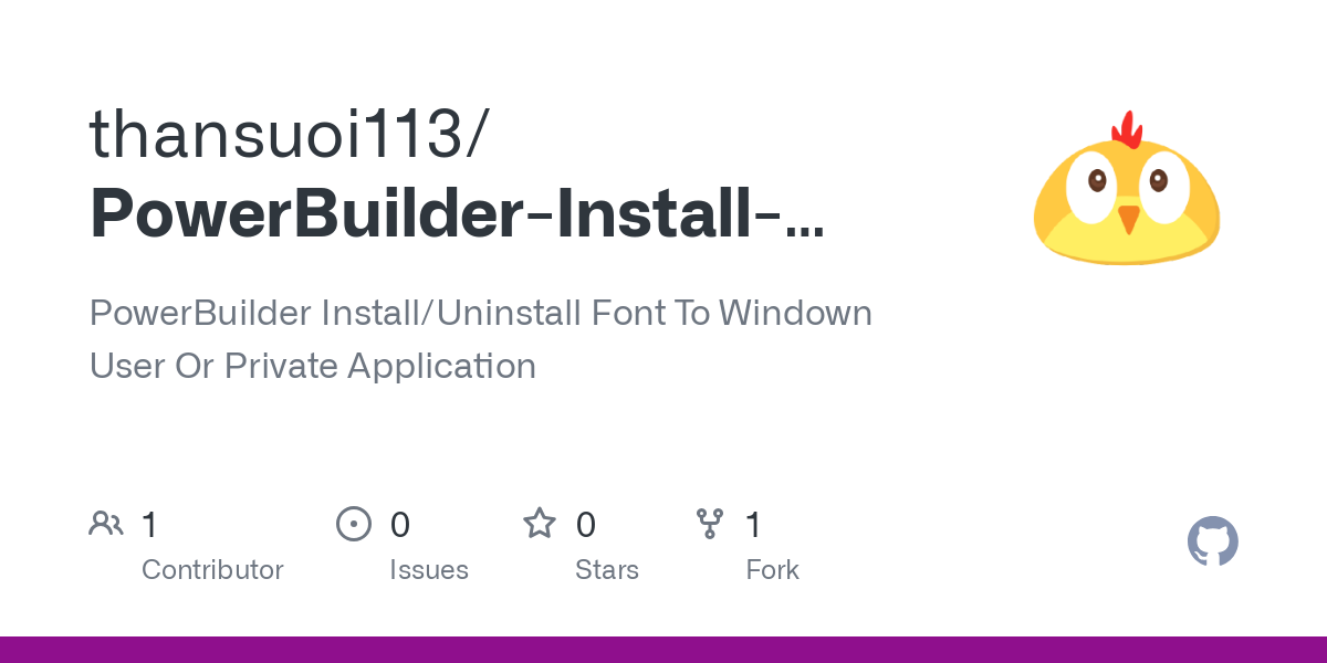 PowerBuilder Install Uninstall Font To Windown User Or Private Application