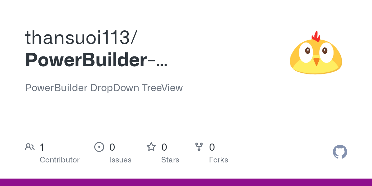PowerBuilder DropDown TreeView