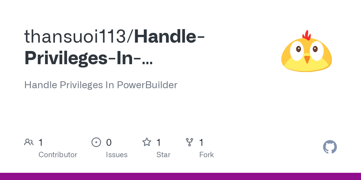 Handle Privileges In PowerBuilder