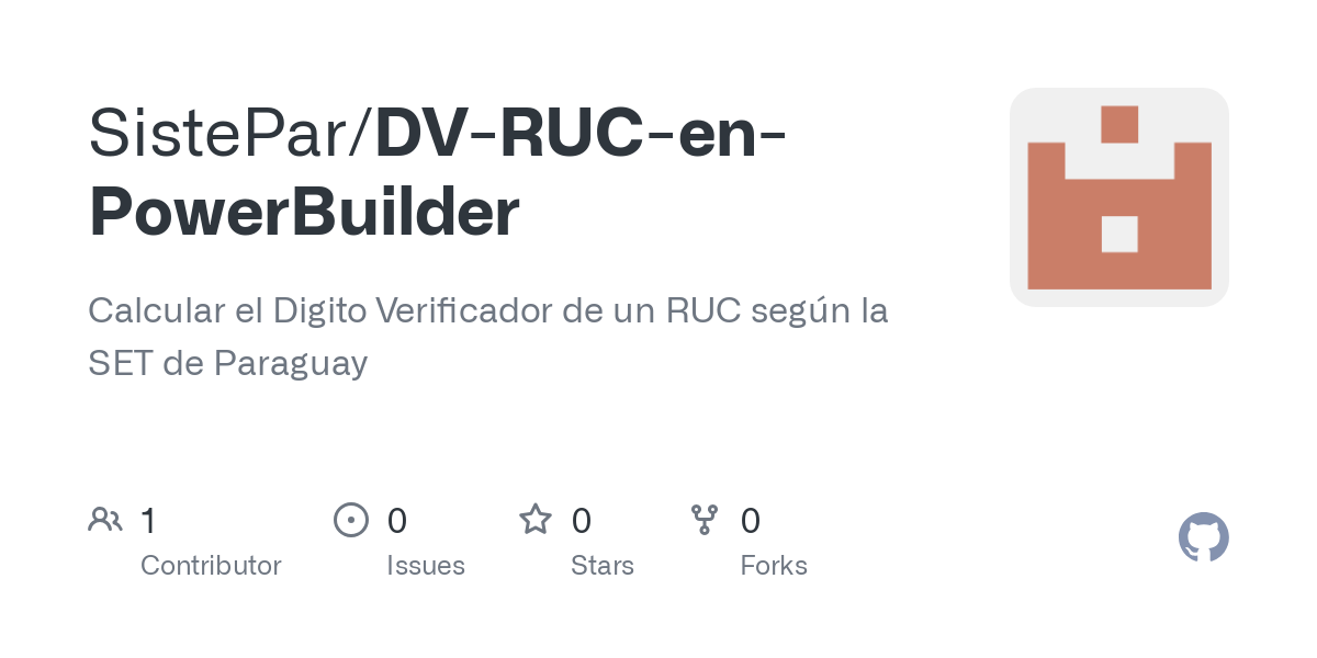 DV RUC en PowerBuilder