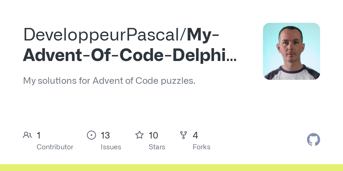 My Advent Of Code Delphi Projects