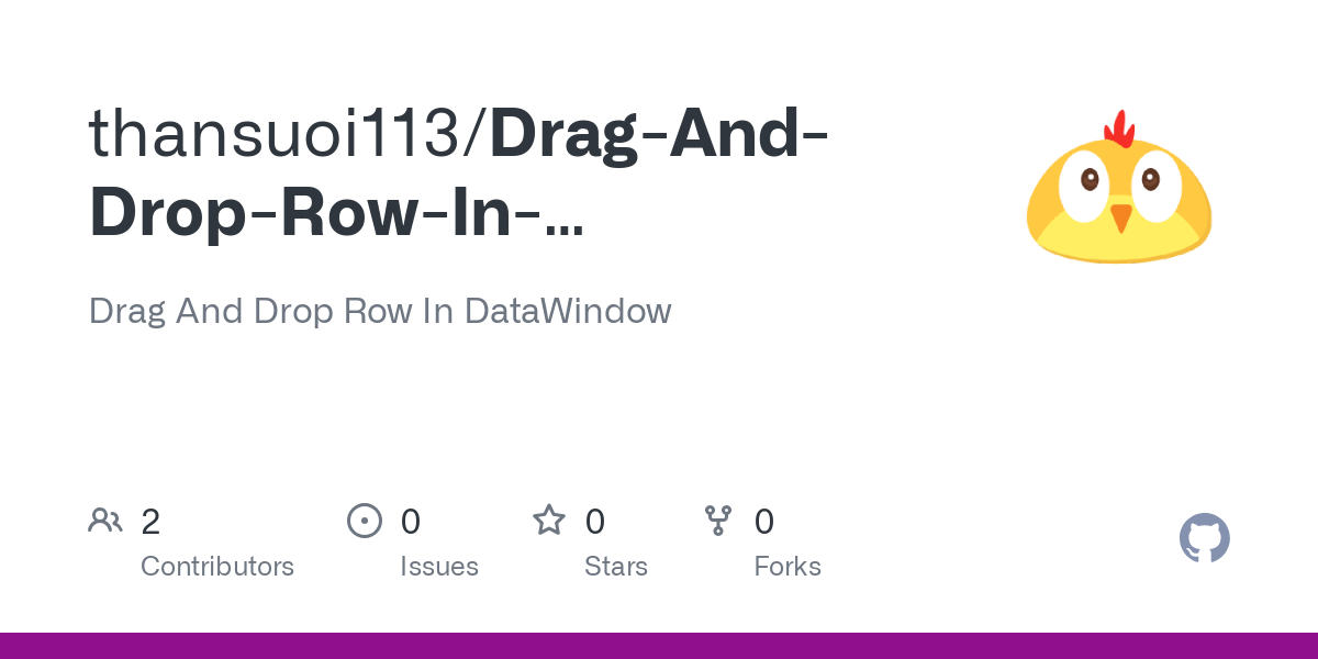 Drag And Drop Row In DataWindow
