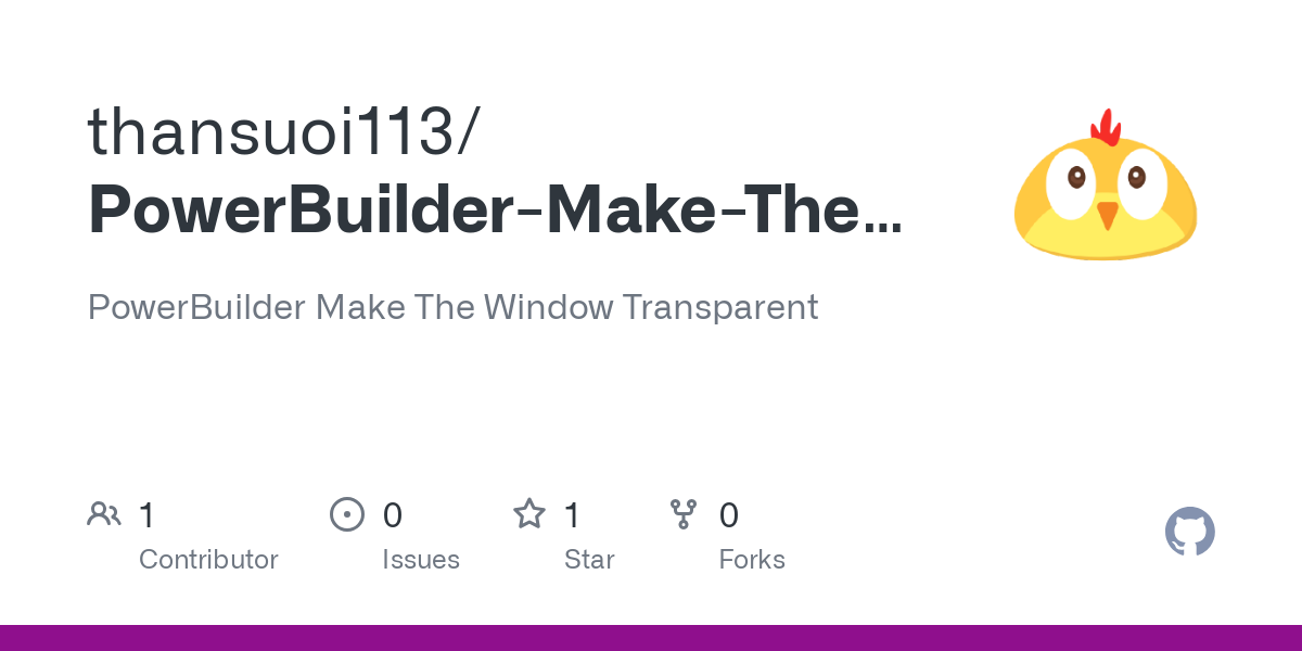PowerBuilder Make The Window Transparent
