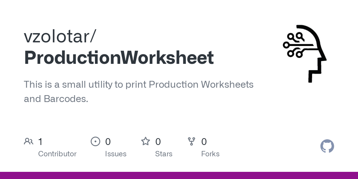 ProductionWorksheet