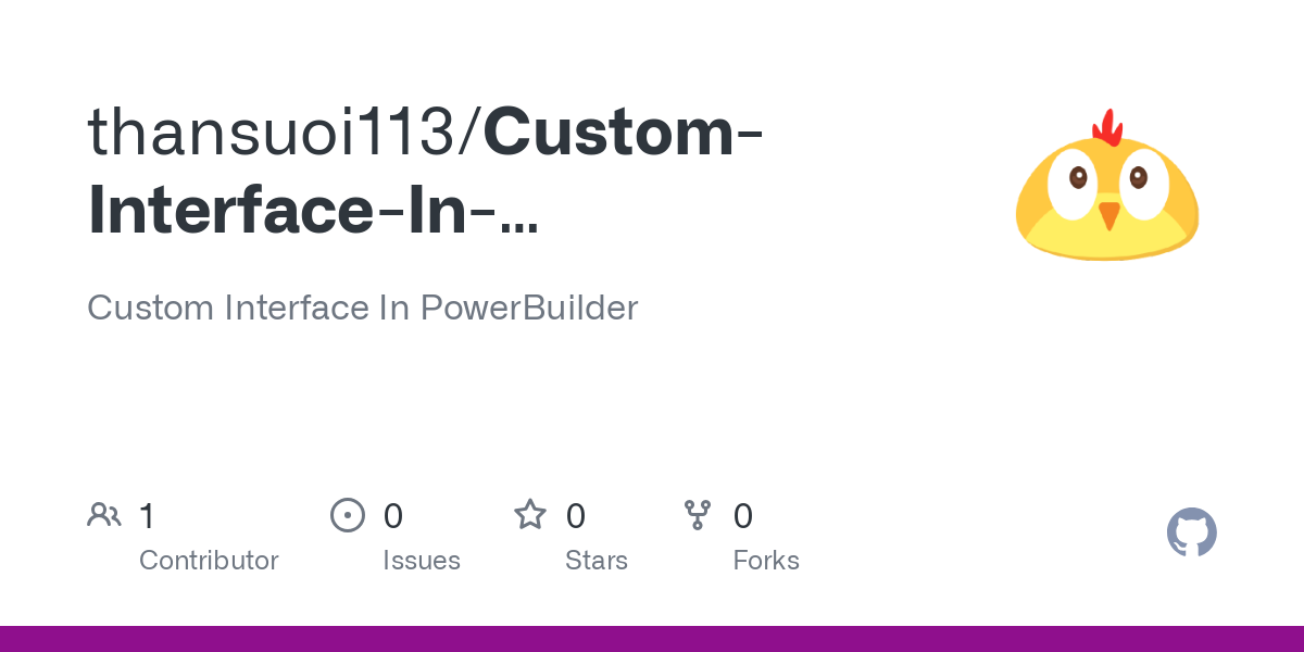 Custom Interface In PowerBuilder