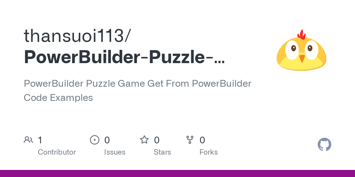 PowerBuilder Puzzle Game