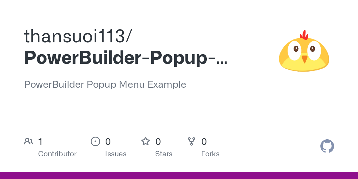 PowerBuilder Popup Menu Example