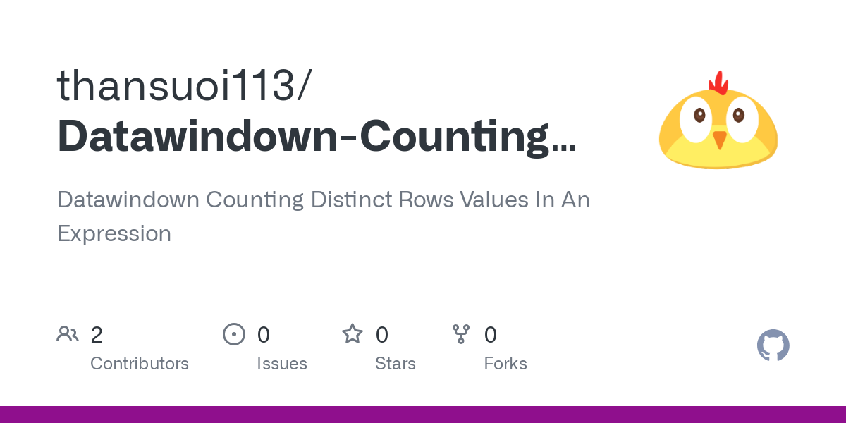 Datawindown Counting Distinct Rows Values In An Expression