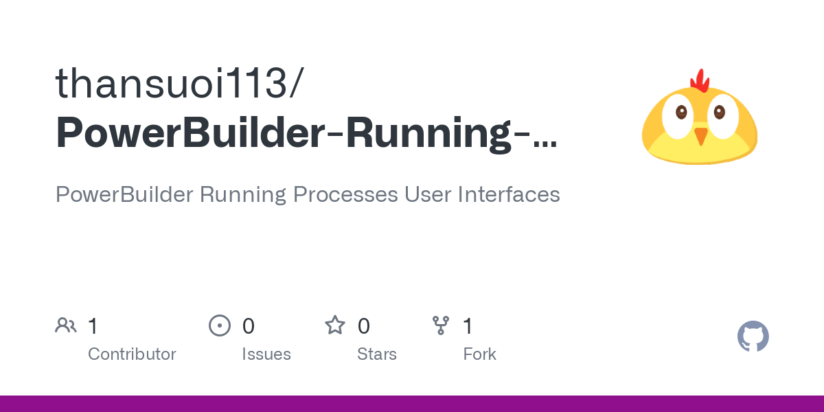PowerBuilder Running Processes User Interfaces