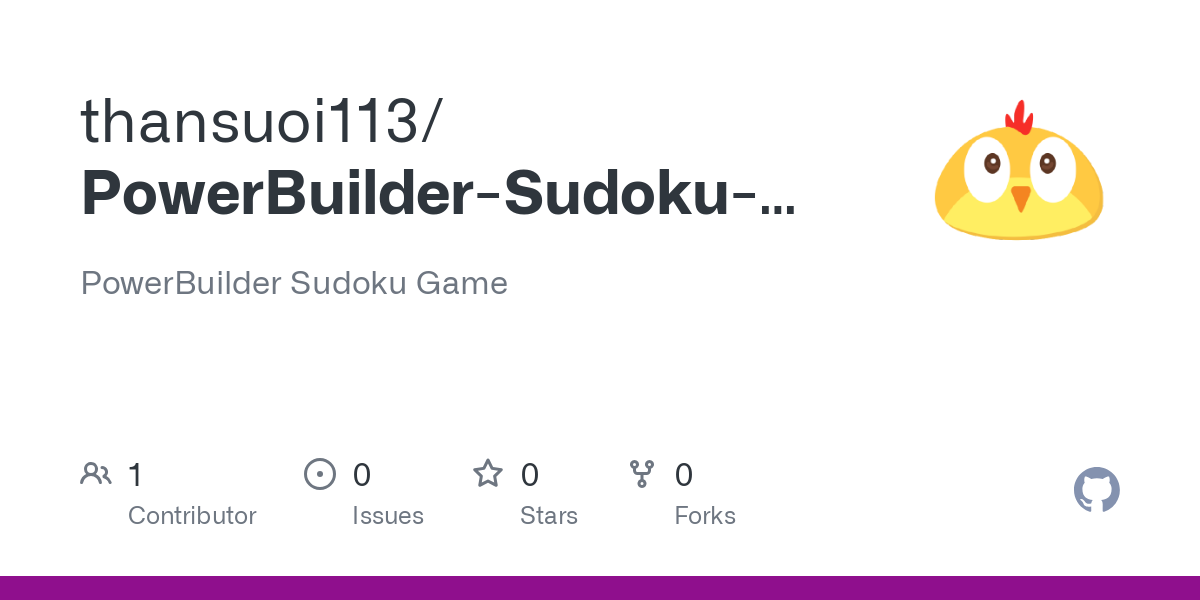 PowerBuilder Sudoku Game