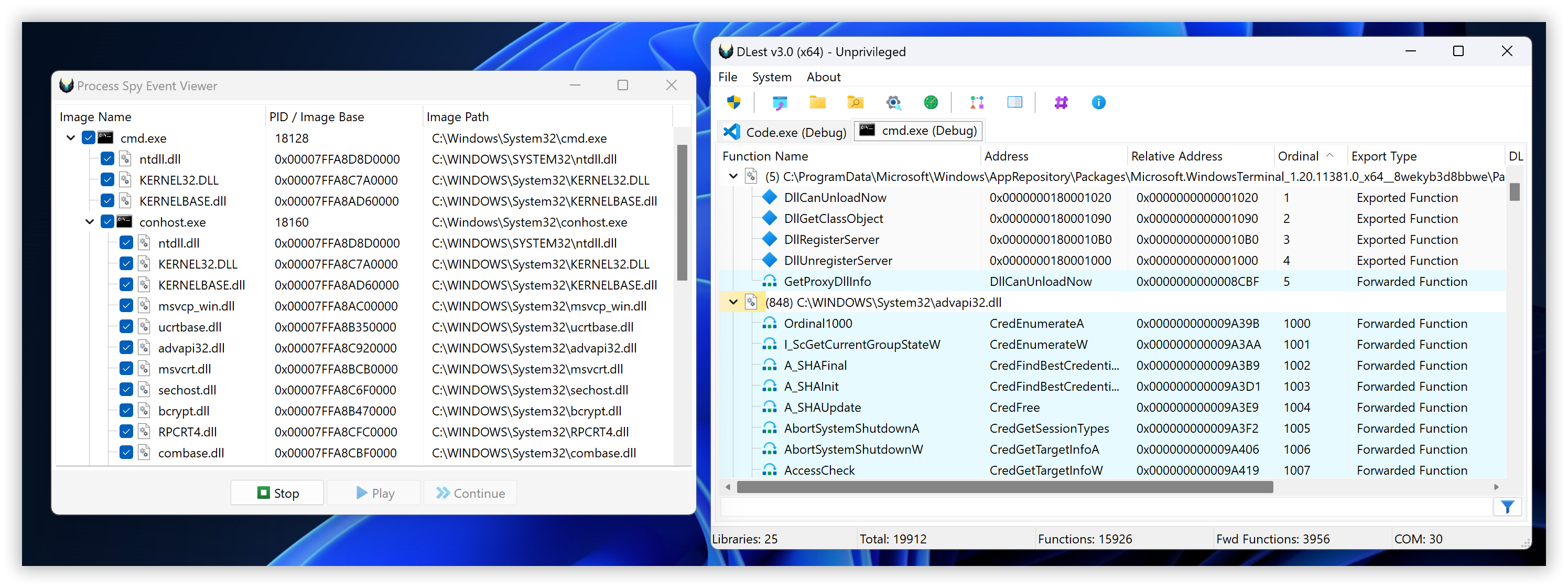 Captura de espía de PROC