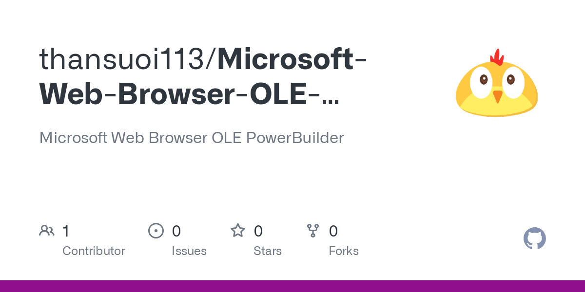 Microsoft Web Browser OLE PowerBuilder