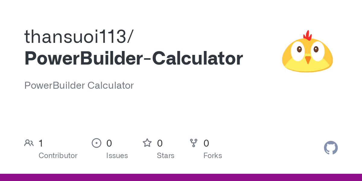 PowerBuilder Calculator