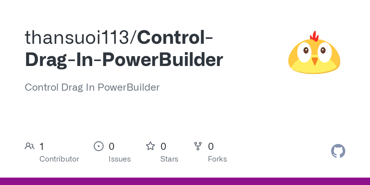 Control Drag In PowerBuilder