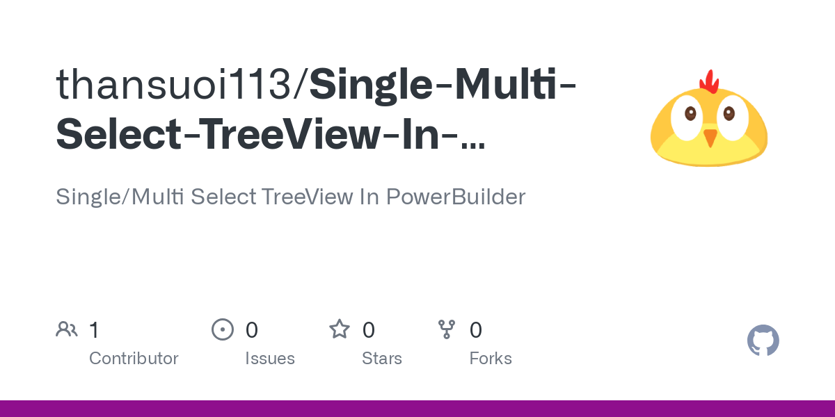 Single Multi Select TreeView In PowerBuilder