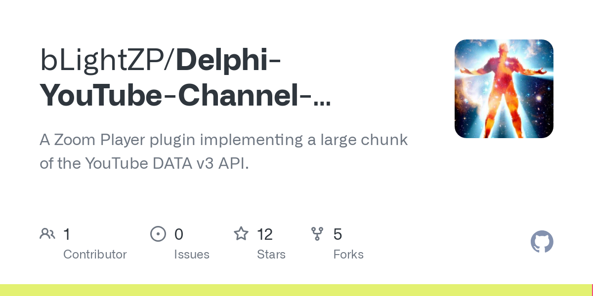 Delphi YouTube Channel parsing plugin for Zoom Player