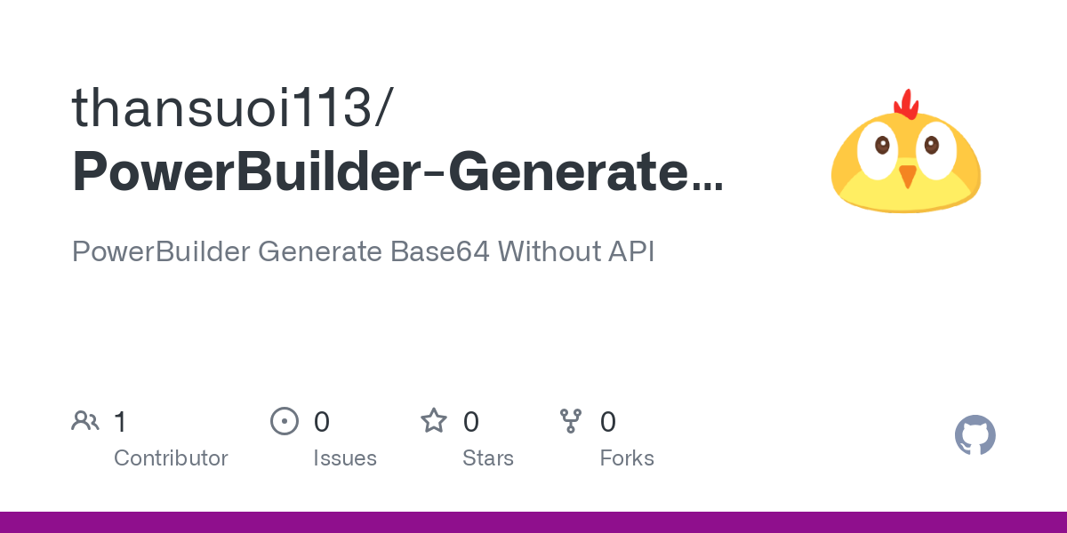 PowerBuilder Generate Base64 Without API
