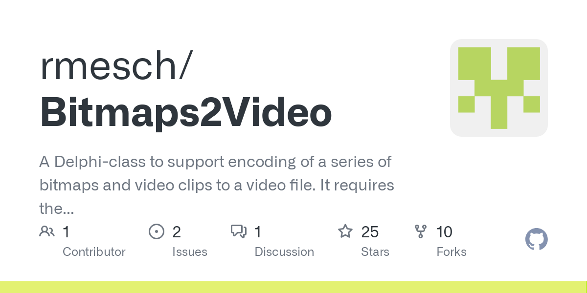 Bitmaps2Video