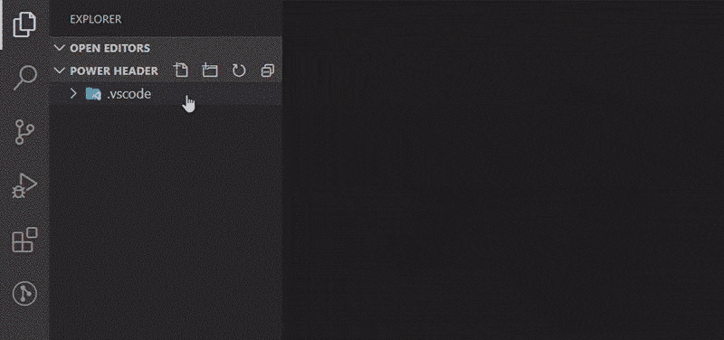 Demonstração curta do cabeçalho de energia em ação