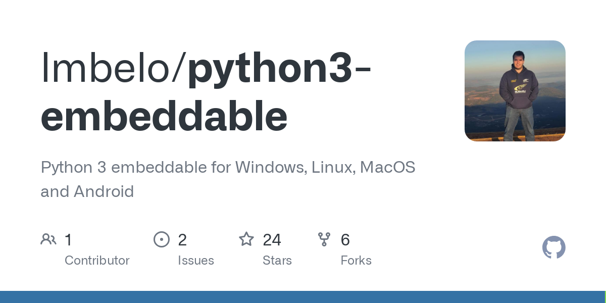 python3 embeddable