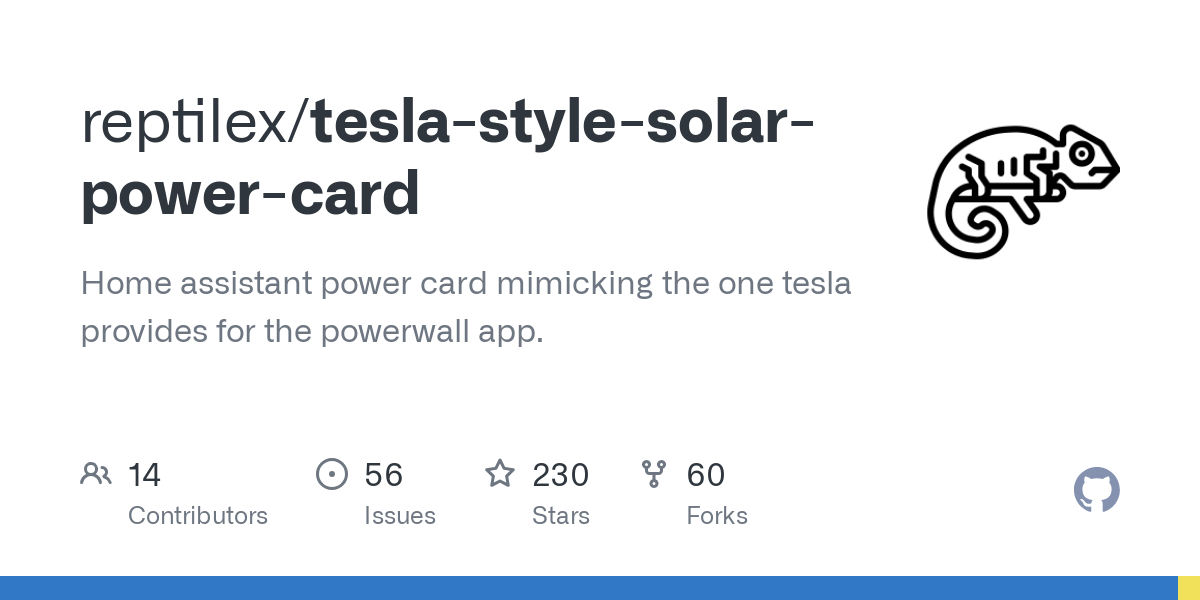 tesla style solar power card