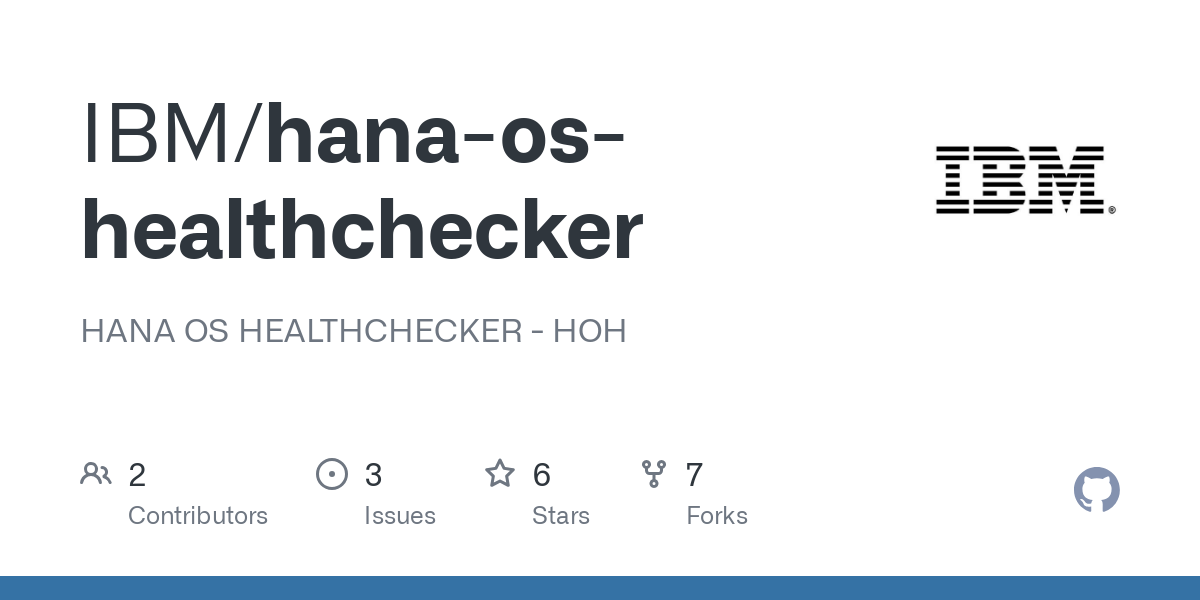 hana os healthchecker