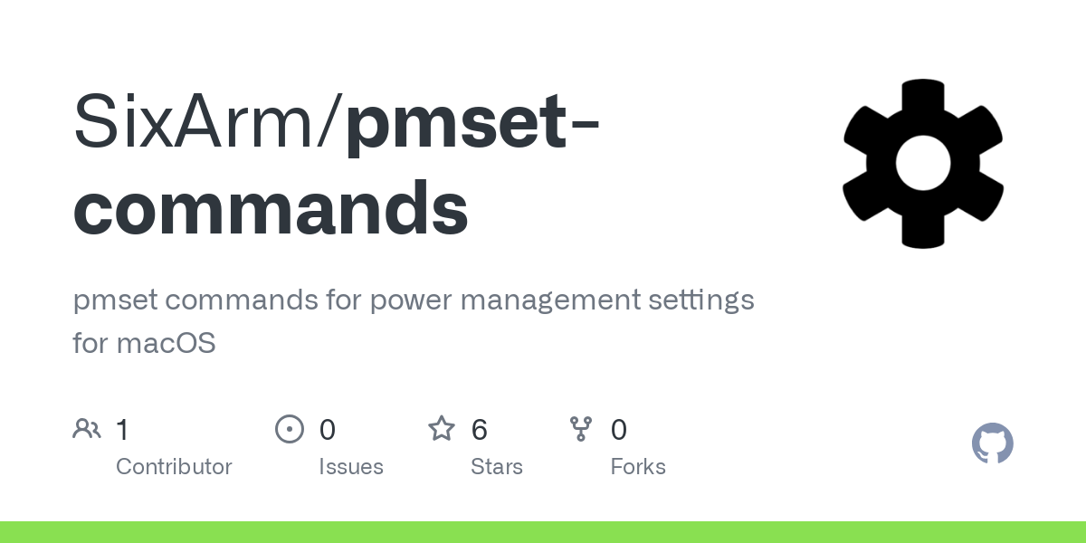 pmset commands