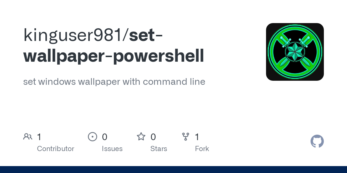 set wallpaper powershell
