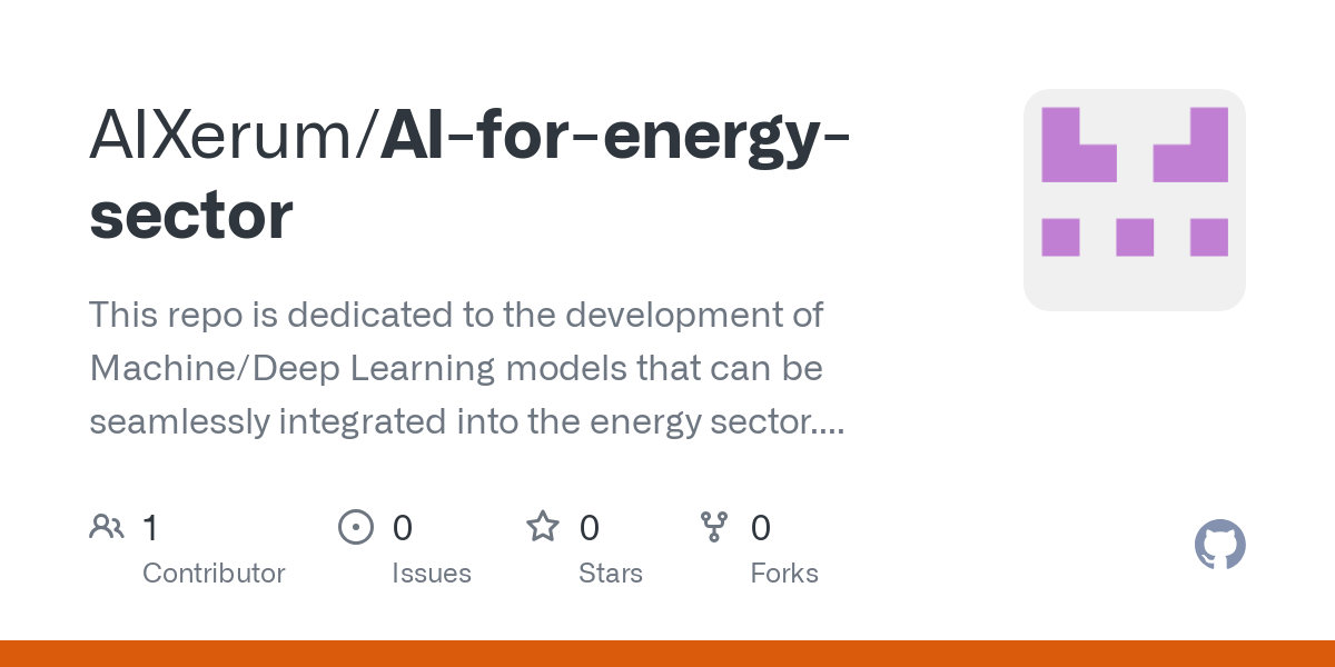 AI for energy sector