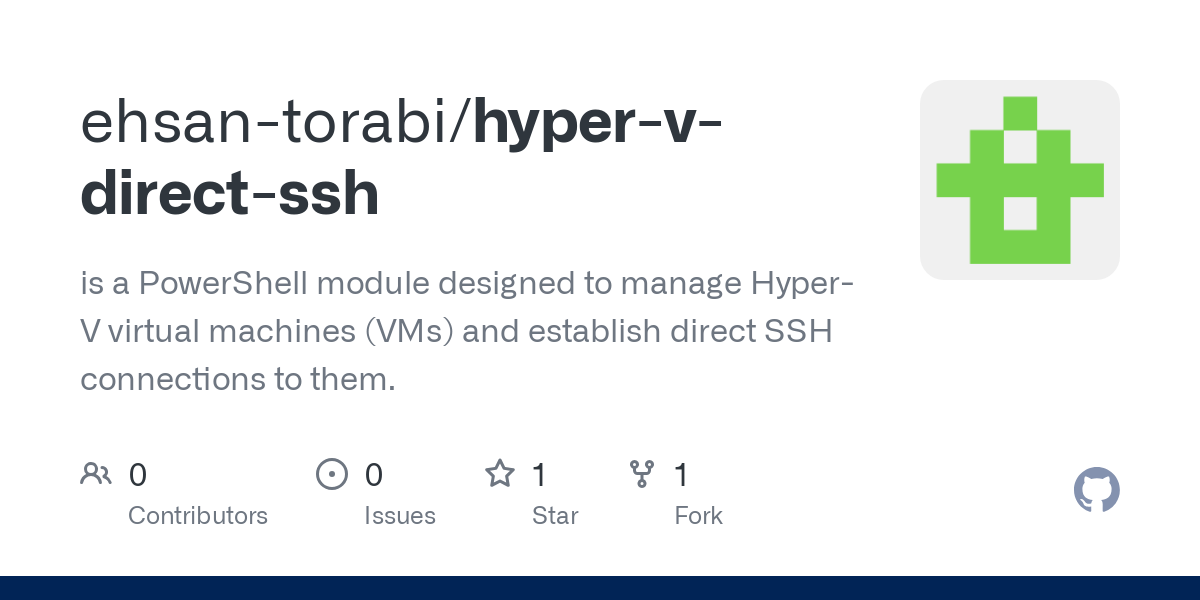 hyper v direct ssh