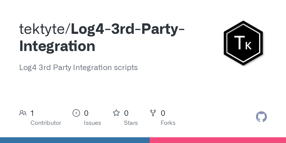 Log4 3rd Party Integration
