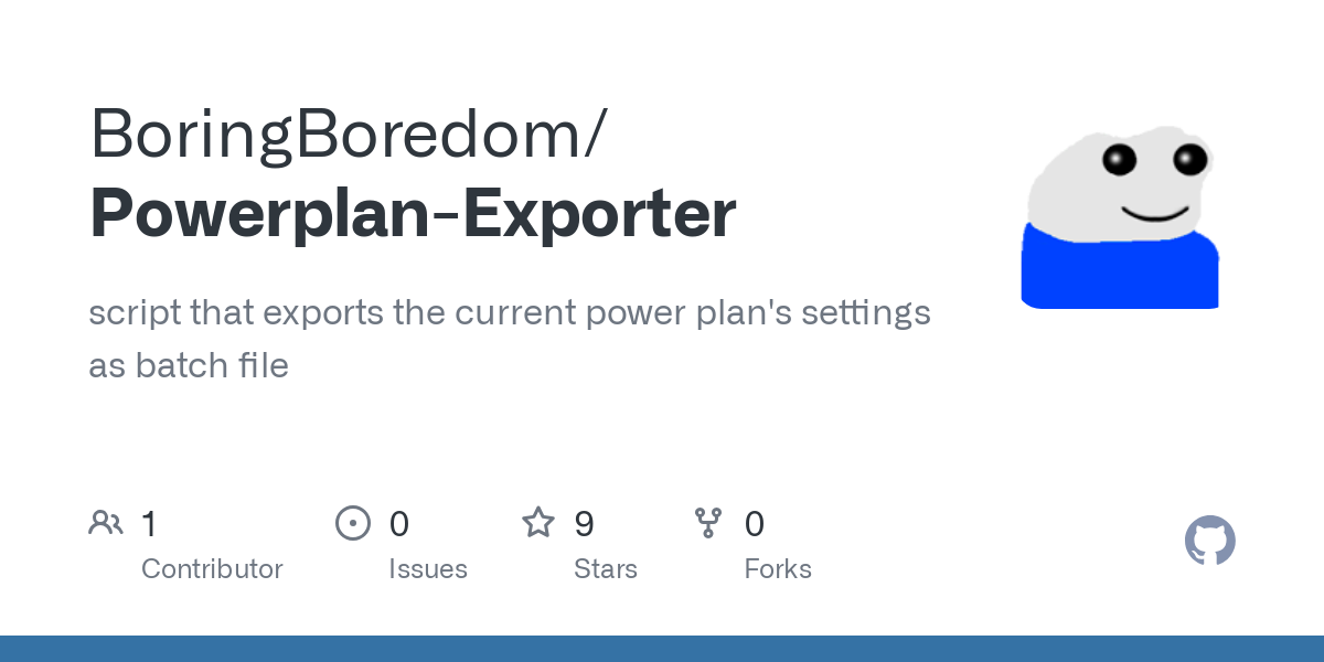 Powerplan Exporter