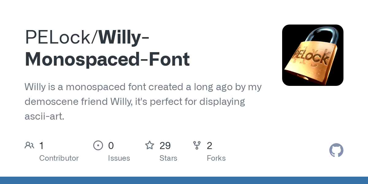 Willy Monospaced Font