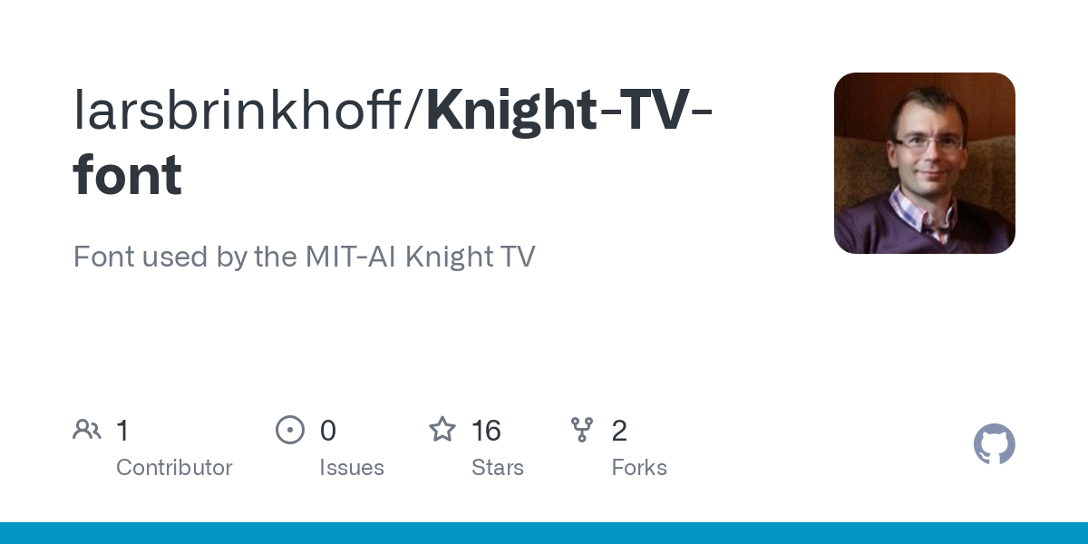 Knight TV font