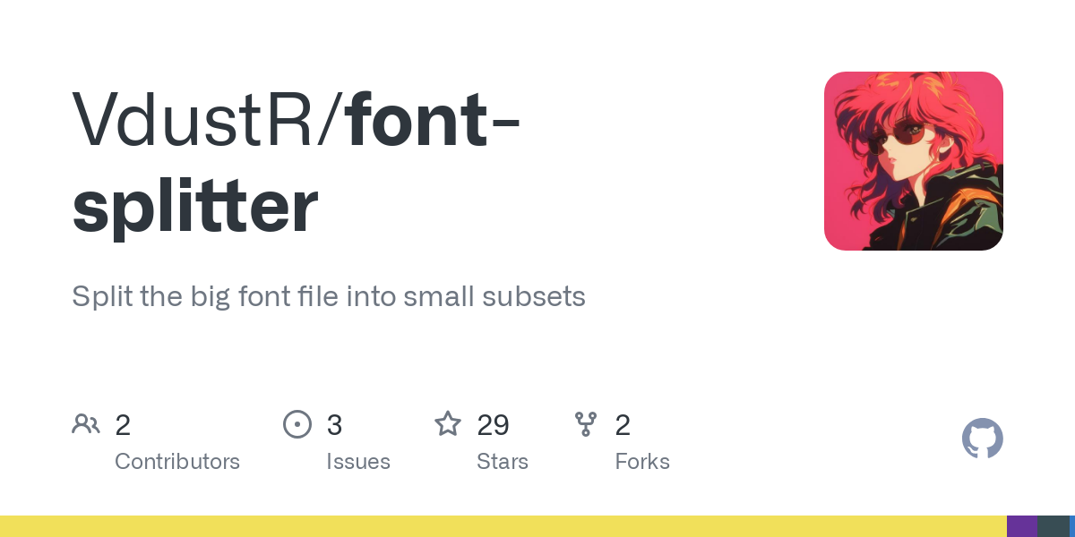 font splitter
