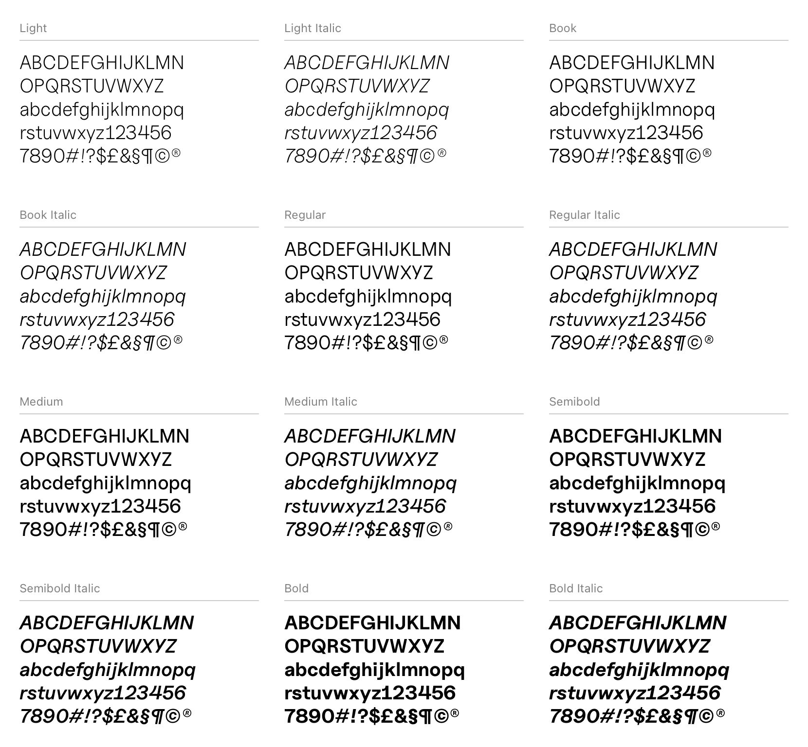 Uncut Sans font preview