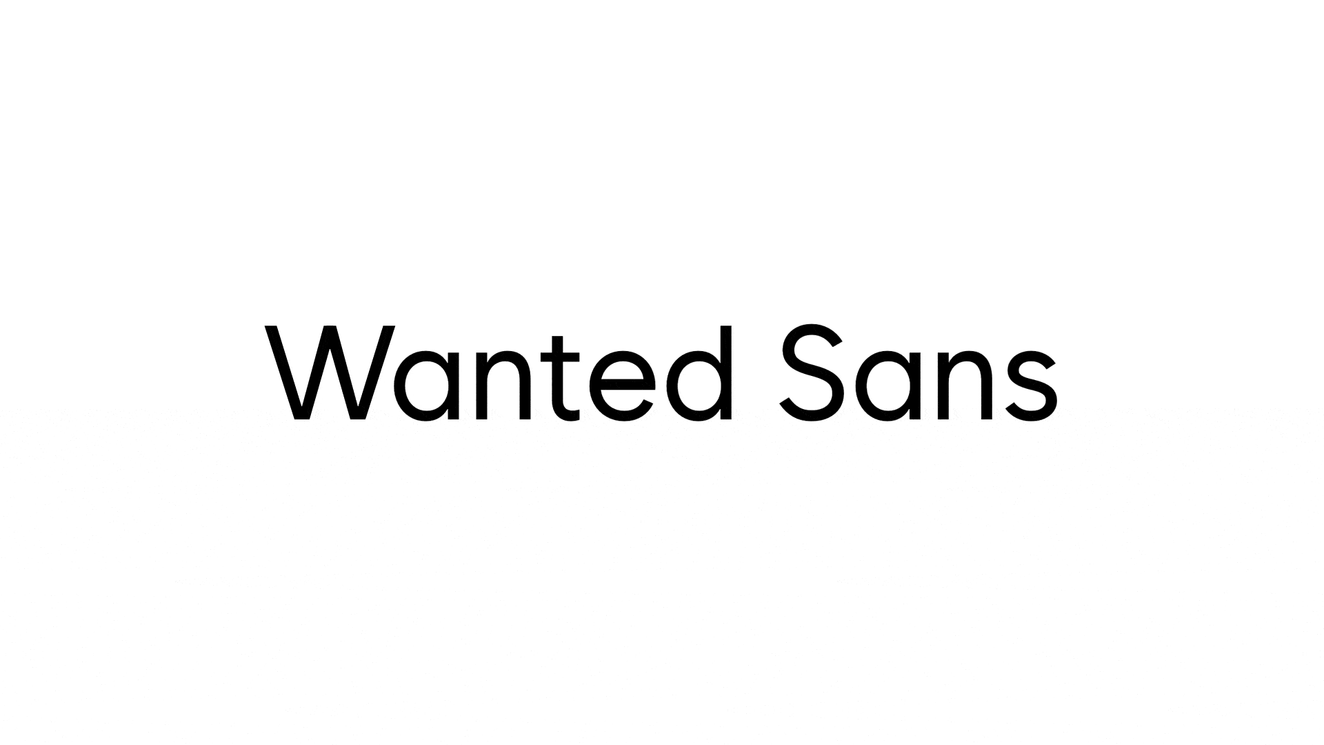Wanted sans thumbnail