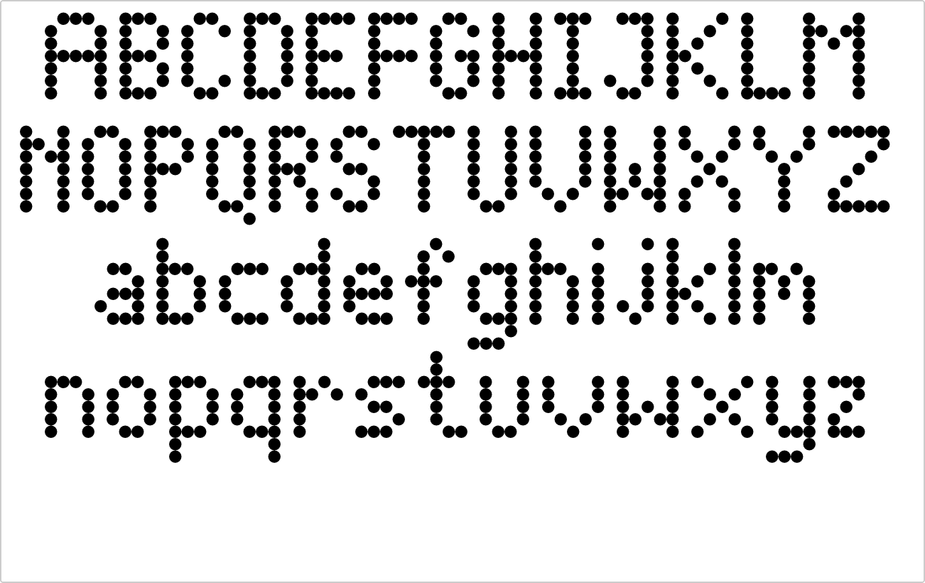 Dot Matrix Regular font