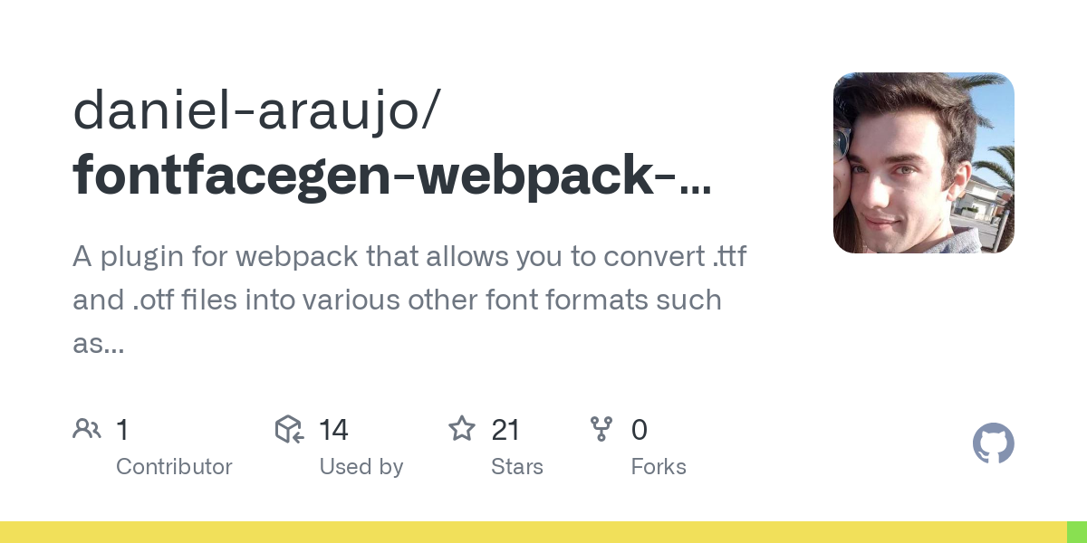fontfacegen webpack plugin